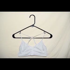 abercrombie and fitch white bralette